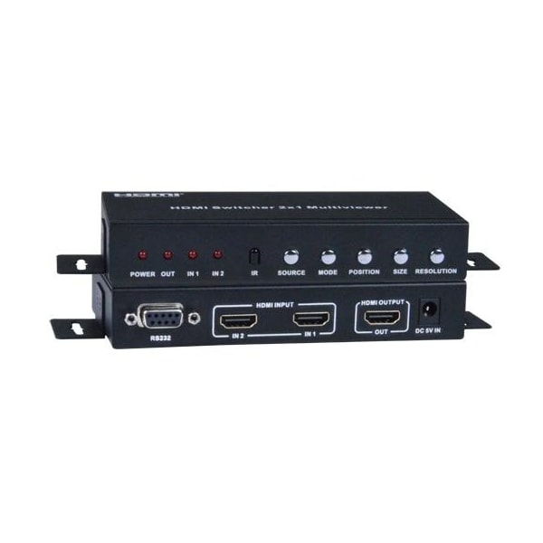 Network Technologies Hdmi Dual Screen Splitter Muli SPLITMUXHD2RSLC Zoro